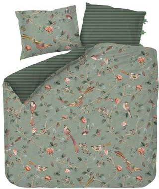 Pip Studio Good Nightingale Dekbedovertrek 240 x 200/220 cm Lichtgroen