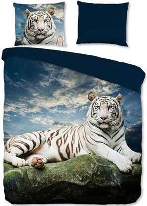 Pure dekbedovertrek Bobby multikleur 200x220 cm Leen Bakker