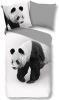 PURE luxury collection Tweezijdig te gebruiken overtrekset Panda met pandaberen(2 delig ) online kopen
