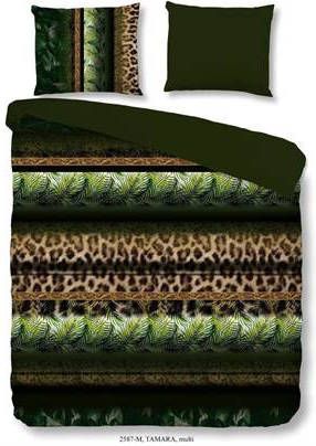 Pure Tamara Dekbedovertrek 2 persoons(200x200/220 Cm + 2 Slopen) Microvezel Groen