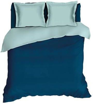 Romanette Comtesse Flanel Dekbedovertrek Lits jumeaux(240x200/220 Cm + 2 Slopen) Flanel Teal/mistygreen