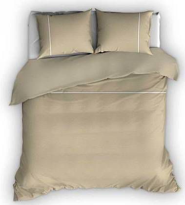 Romanette Flanellen Dekbedovertrek Duchesse Zand/wit 240 X 200/220 Cm