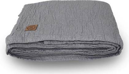 Town & Country Bedsprei Denver Stonewash Grijs 2 Persoons Bedsprei 260 X 260 Cm