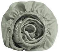 Yumeko hoeslaken gewassen katoen satijn green 100x200x30