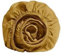 Yumeko hoeslaken katoen satijn classic gold 100x200x30