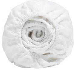 Yumeko hoeslaken velvet flanel pure white 90x210x30