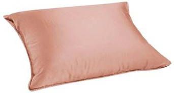 Yumeko kussensloop gewassen katoen satijn pink 60x70