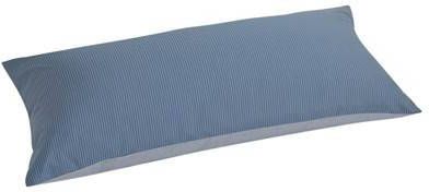 Yumeko kussensloop katoen tencel™ double face blue stripe/blue