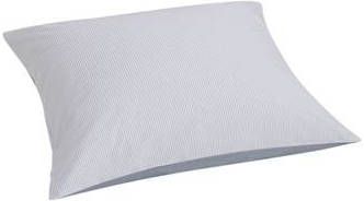 Yumeko kussensloop katoen tencel™ double face white stripe/blue