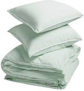 Yumeko overtrekset gewassen katoen satijn mineral green 240x220 +