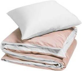 Yumeko Double Face dekbedovertrekset van biologisch katoensatijn 300TC inclusief kussenslopen