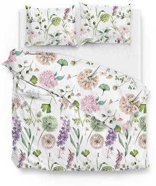 Zo Home Dekbedovertrek Flanel Nessa Wit 200x200/220cm