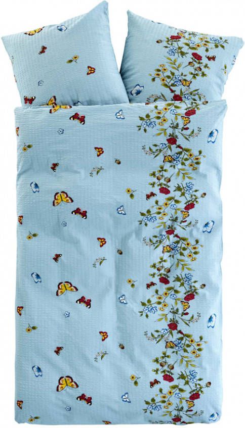 Webschatz 2 delige set bedlinnen Bloemenweide Lichtblauw
