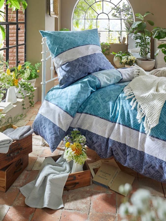 Webschatz 2 delige set bedlinnen Julia Blauw