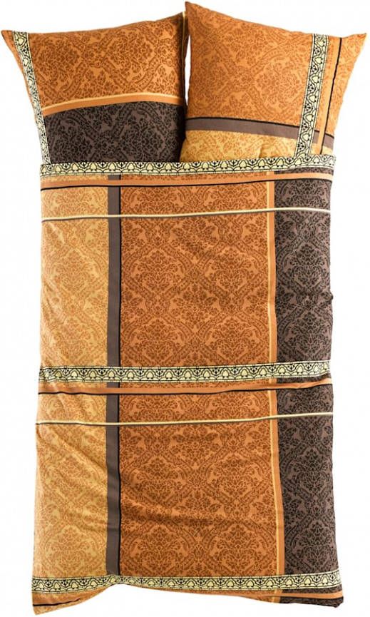 2-delige set bedlinnen Webschatz bruin