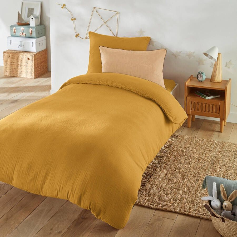 LA REDOUTE INTERIEURS Effen dekbedovertrek in tetra, kinderen, Kumla