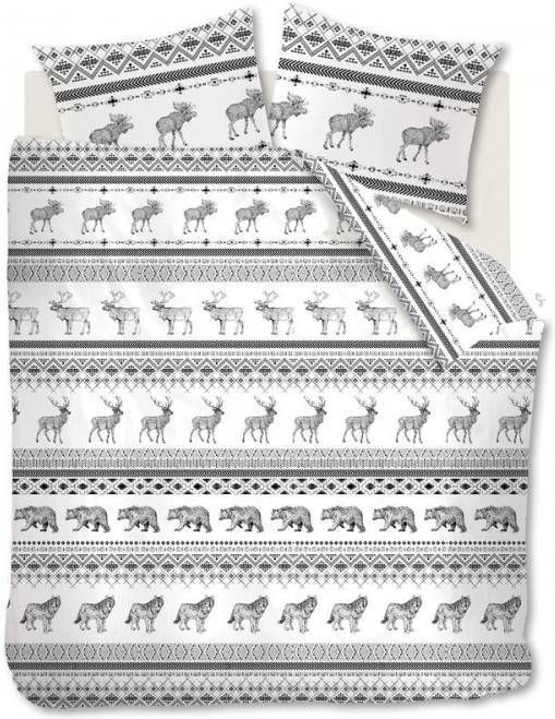 Ambiante dekbedovertrek Brent zwart 140x200/220 cm Leen Bakker