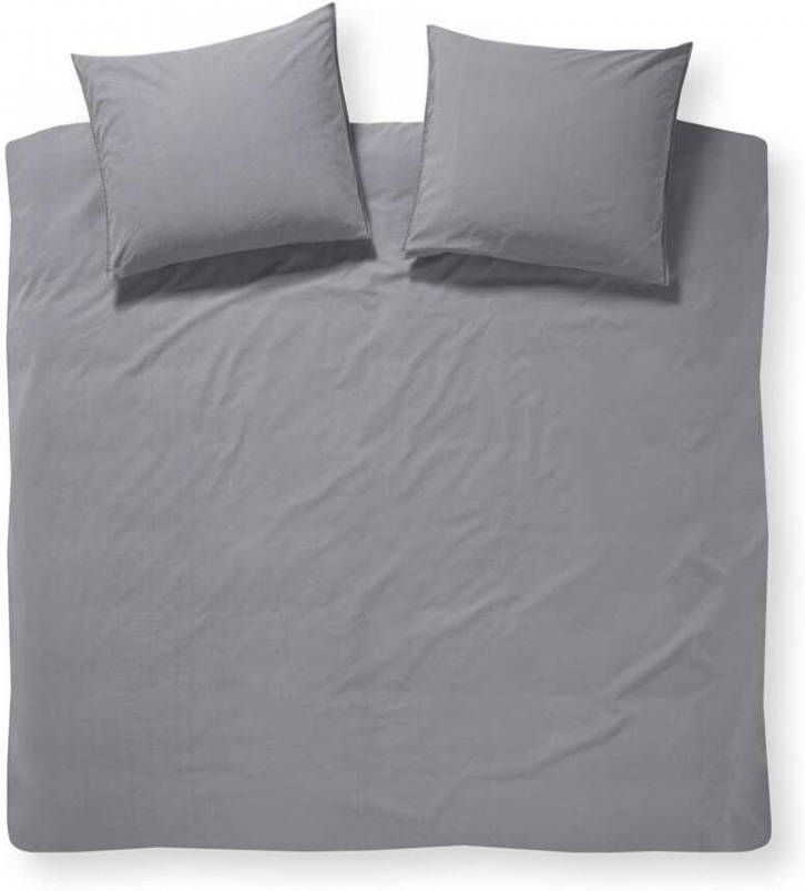 Damai Groove Flanel Dekbedovertrek Lits jumeaux(240x200/220 Cm + 2 Slopen) Flanel Grey