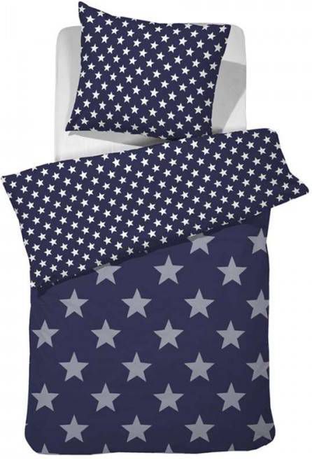 Cadac Damai dekbedovertrek Starville blauw 140X220 cm Leen Bakker