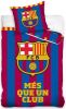 FC Barcelona Dekbedovertrek M&#xE9, s Que 140 x 200 cm blauw/rood online kopen