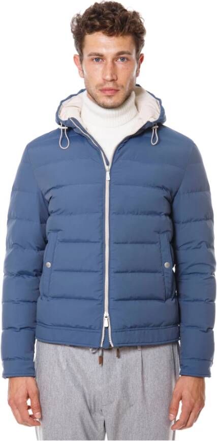 Eleventy Gewatteerde Jassen Blauw Dames