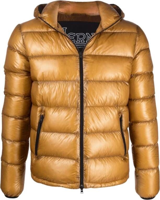 Herno Gewatteerde jassen Geel Heren