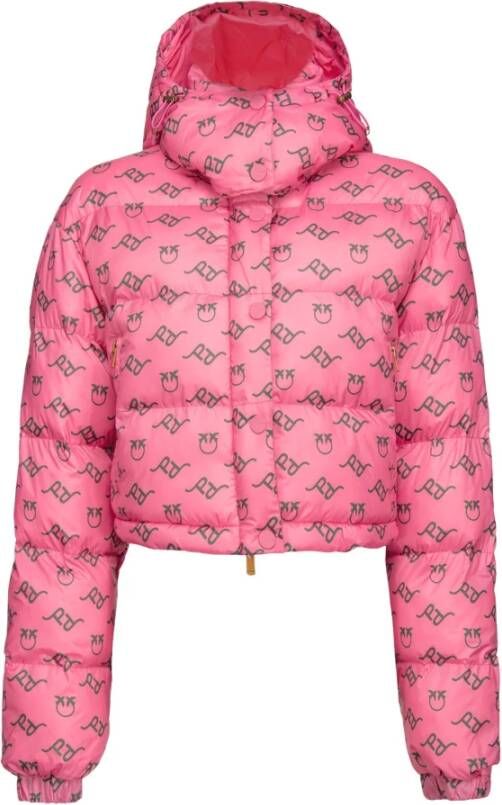 pinko Irma Imbottito Tela ST. Logo , Roze, Dames