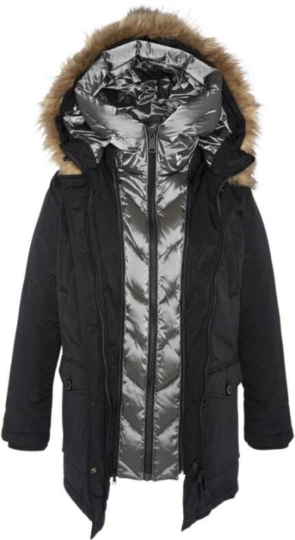 Schott NYC Winterjassen Zwart Dames