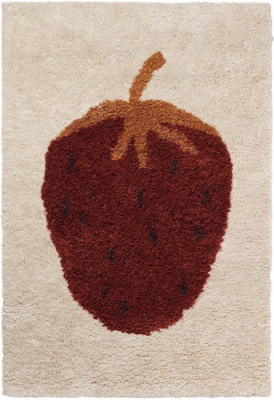 Ferm Living Fruitcana Tufted Strawberry Vloerkleed 180 x 120 cm