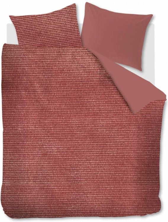 At Home Cosy Corduroy Dekbedovertrek 1 persoons(140x200/220 Cm + 1 Sloop) Flanel Roze