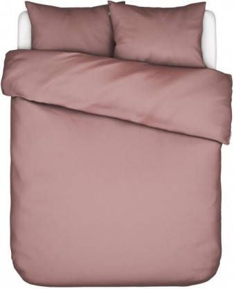 Essenza Minte Dekbedovertrek Lits jumeaux(240x200/220 Cm + 2 Slopen) Katoen Satijn Woodrose