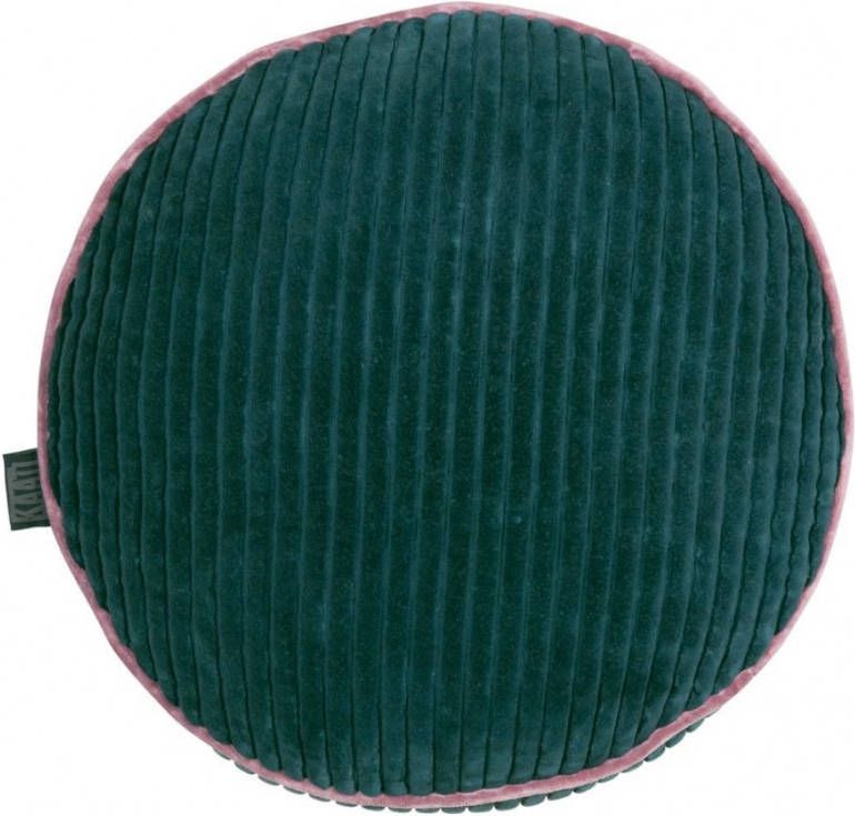 KAAT Amsterdam Sierkussen Perdy Green 40 X 40 Cm Rond