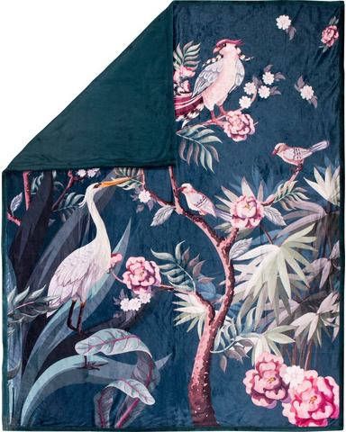 Descanso Plaid SARENZA 130x160 cm petrol