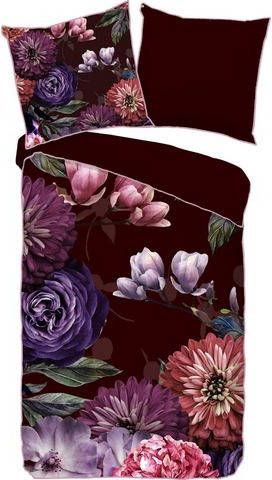 Descanso Tweezijdig te gebruiken overtrekset Bloomie met bies