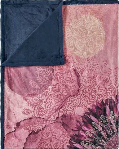HIP Plaid Polyester Nr.6803 Multi 130x160cm Paars