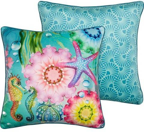 Hip Sierkussen Amada 48 X 48 Cm Polyester Blauw