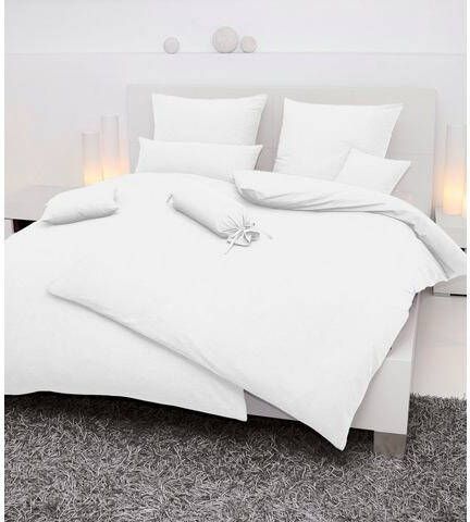 Janine Dekbedovertrek ca. 135x200 cm/sloop ca. 80x80 cm wit