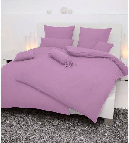 Janine Dekbedovertrek ca. 135x200 cm / sloop ca. 80x80 cm paars
