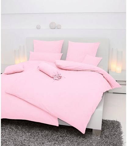 Janine Dekbedovertrek ca. 155x200 cm/sloop ca. 80x80 cm lichtroze