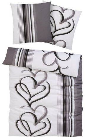 my home Overtrekset Area dekbedovertrek met hartendesign, voor winter of zomer in verschillende kwaliteiten, hartdesign(2 delig )