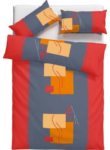 my home Overtrekset Olanis Linonkwaliteit, grafische design(2 delig )