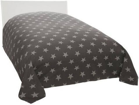 my home Sprei Stella lichte sprei, deken, foulard voor bed, tafel of bank, materiaal 50% katoen & 50% polyester, in maat 140x210cm en 280x210 cm, 1 persoons, 2 persoonsbed, sterrendesign, kinder en deken voor volwassenen ook als tafelkleed en bankfoulard inzetbaar