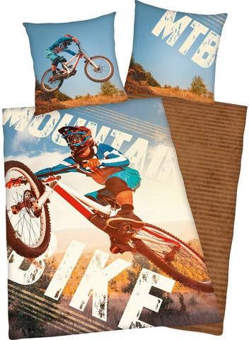Young Collection Beddengoed voor tienerkamer Mountainbike Met mointainbike motief(2 delig )