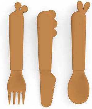 Done by Deer ™ Kiddish Bestek Set Hert friends Mosterd Geel