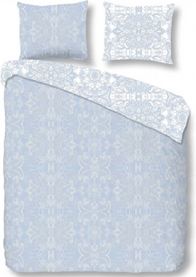 Descanso dekbedovertrek Selma lichtblauw 240x200/220 cm Leen Bakker