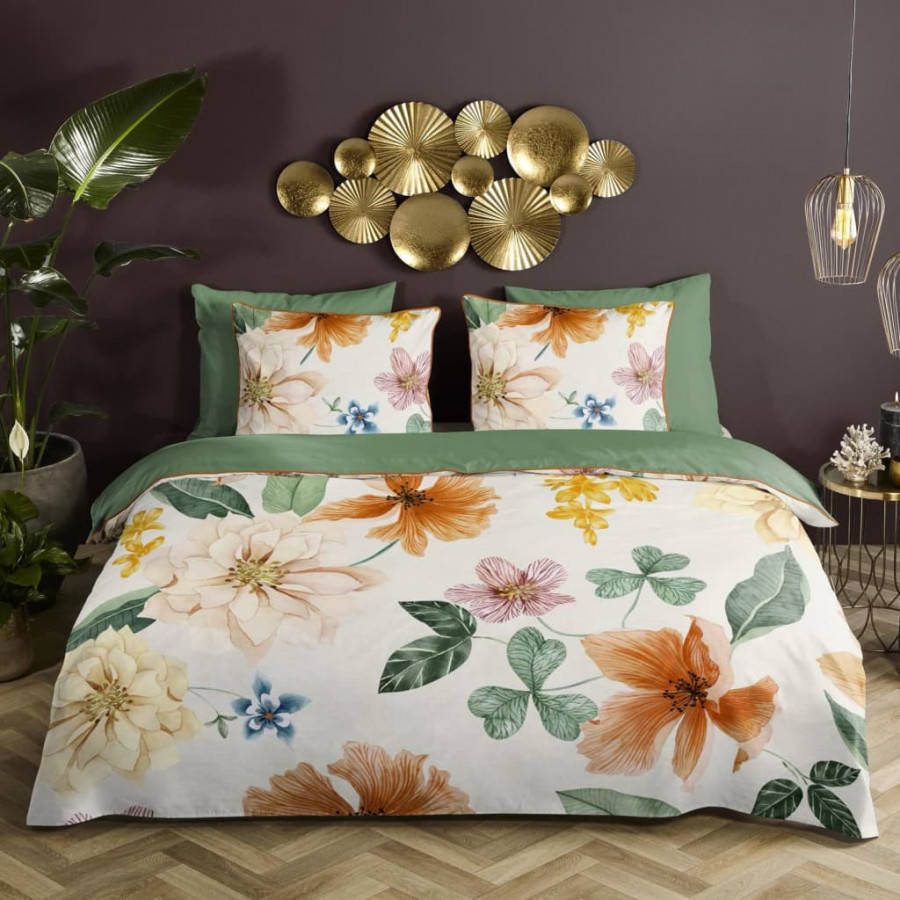 Descanso Dekbedovertrek Annabelle Off white lits jumeaux(240 X 200/220 Cm )