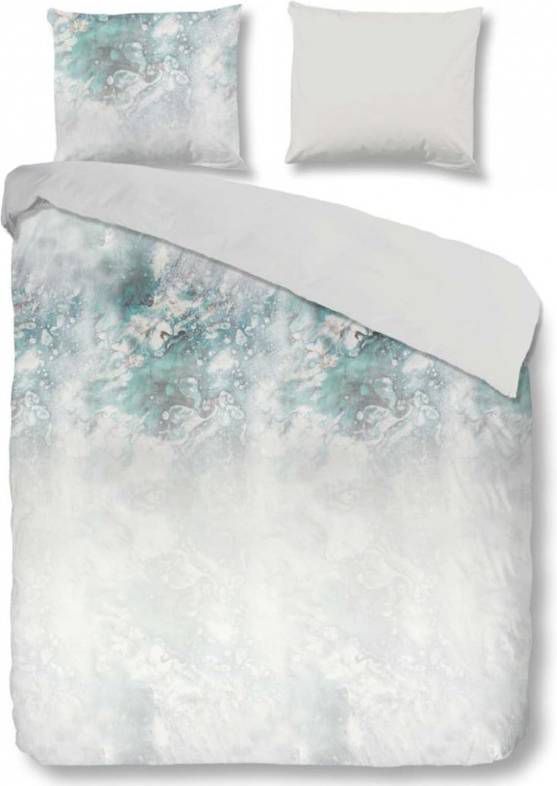 Good Morning dekbedovertrek Whitney grijs 200x200/220 cm Leen Bakker