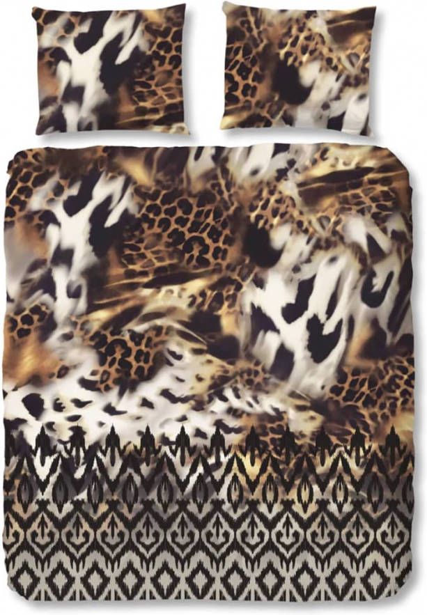 Good Morning dekbedovertrek Craziness bruin 140x200/220 cm Leen Bakker