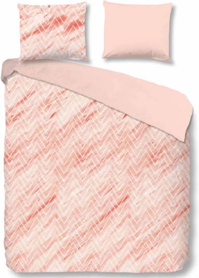 Good Morning dekbedovertrek Sharon koraal 200x200/220 cm Leen Bakker