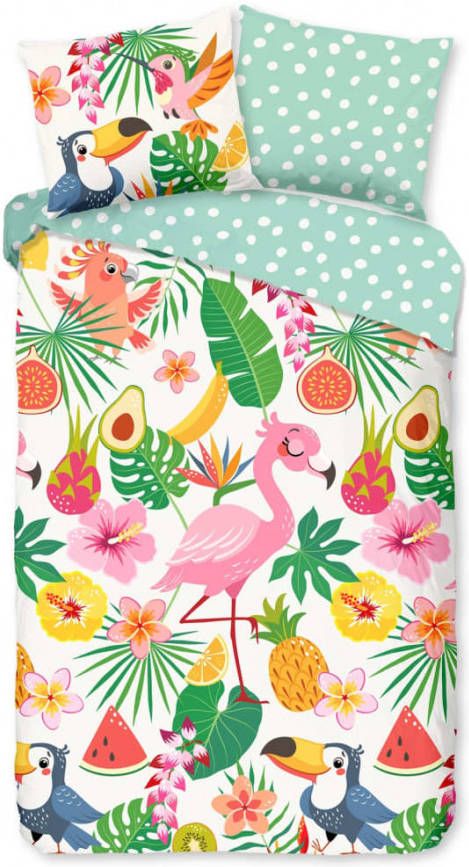 Good Morning Summer Dekbedovertrek Katoen 1 persoons(140x200/220 Cm + 1 Sloop) Multi
